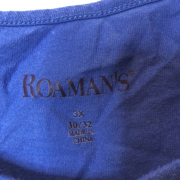 Roaman's Short Sleeve Open Weave Top 3X PLUS SIZE - Picture 2 of 8